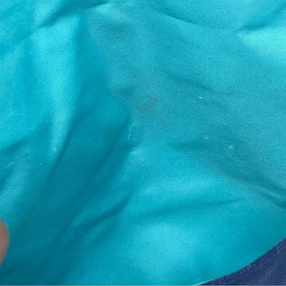 Blue Benefit San Francisco Cosmetic Clutch Makeup Bag with Snap Front - Picture 6 of 16